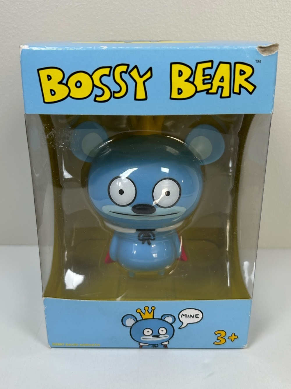 Bossy Bear Blue Vinyl Figure David Horvath 2007 Cape Crown Mine NIB